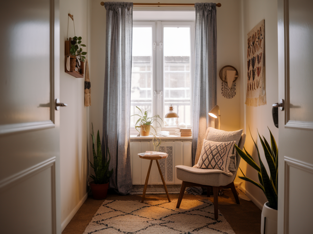 Comment créer un coin lecture confortable dans un petit appartement de 12 m²