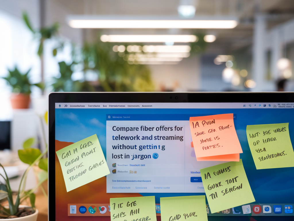 Comment comparer rapidement les offres fibre pour télétravail et streaming sans se perdre dans le jargon