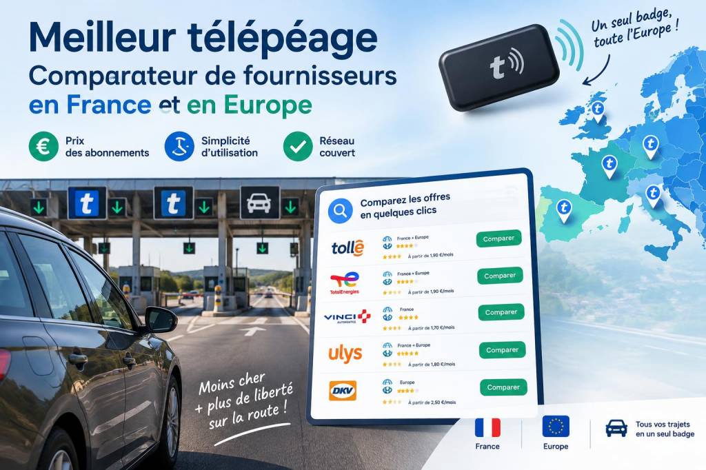 Meilleur télépéage : comparateur de fournisseurs en France et en Europe