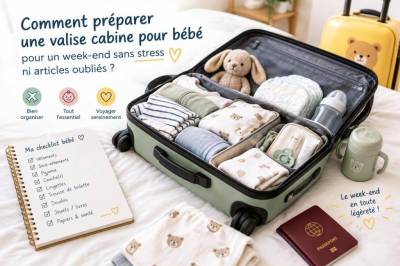 Comment préparer une valise cabine pour bébé pour un week‑end sans stress ni articles oubliés