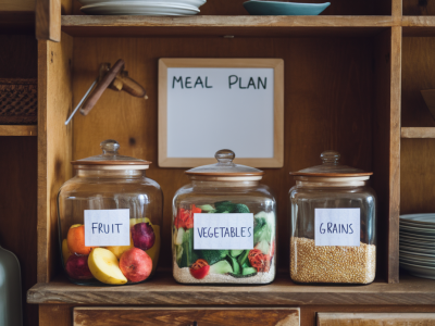 Comment créer un système de rangement repas zéro gaspillage pour une coloc de trois personnes avec bocaux et étiquettes réutilisables