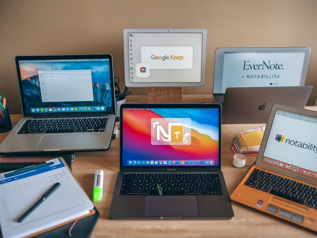 Comment tester et comparer 5 applications de prise de notes pour étudiant·e·s